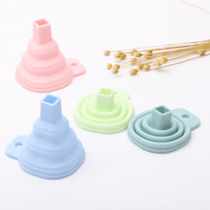 Phễu mini gấp gọn chiết rượu combo 3 phễu silicon đa năng chiết rượu dầu ăn nước mắm My Home DN213