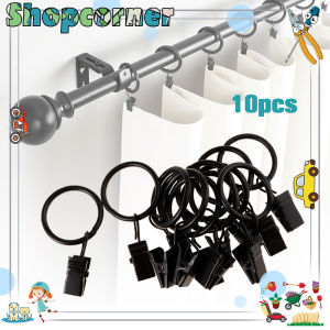 Pengait Gorden Jendela Isi 10 Pengait Hordeng Jendela /Klip Tirai Curtain Rail Ring Kaitan Gorden