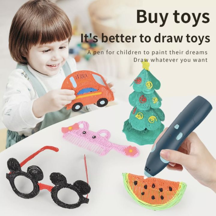 Bút vẽ 3D Pen tạo hình sáng tạo kèm phụ kiện tập vẽ, pin sạc USB – Bút ...