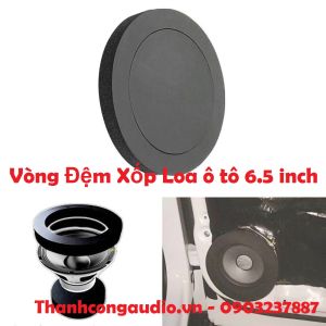 ( 1 Cặp)  Vòng Đệm Xốp Cách Âm 6.5 inch Cho Loa Xe ô tô Xốp Dán Vành Loa xe hơi.