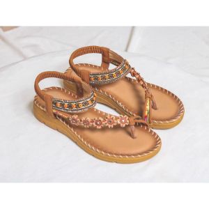 Giày Dép Nữ Giày Sandal Nữ Xỏ Ngón Hoa 5 Cánh 2 Màu Xinh Xắn Đế Gót 35cm Êm Nhẹ Đi Chắc Chân Phù Hợp Đi Học Đi Làm Đi Chơi