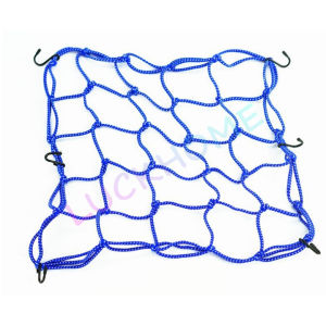 Jaring Mantel Helm Universal 30X30CM 6 Hook Bagasi Helmet Net Tali Pengikat Jaring Helm Barang Pengikat Ikat Helem Sepeda Barang Bagasi