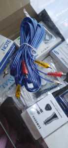 G487 ORIGINAL KABEL RCA 3-3 5 METER AUX GAMBAR DVD VIDEO MONITOR SPEAKER SPEKER SPIKER AUDIO CABEL C