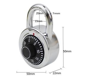 Rotary safe Mechanical combination lock Turntable lock All metal gym locker universal management small padlock