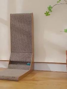 EZPETReusableLargeSizeL-ShapedCatScratcherBoardCatScratchingBoardScratchBoardReplaceableCatBoard Large cat scratching board