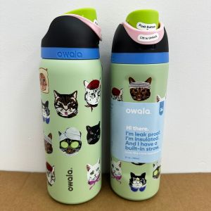 (100% Official Genuine)Portable Owala FreeSip Sway Stainless Steel Water Bottle with Straw BPA-Free Sports Cold Retention/Insulated