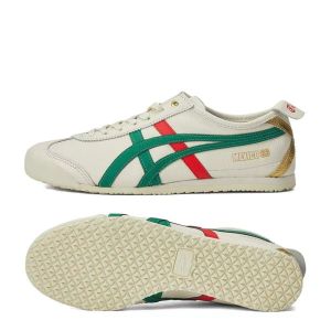 【Ready Stock】100%Original  ΟnΙΤsuΚα66 TΙgerShoes  SLIP ON High-Quality Leather Mens Sports Shoes Womens Running Shoes Lace-up Sneakers Genuine Leather Youth Casual Soft Sole Shoes 66 Men And Women Shoes Size Eu36-45