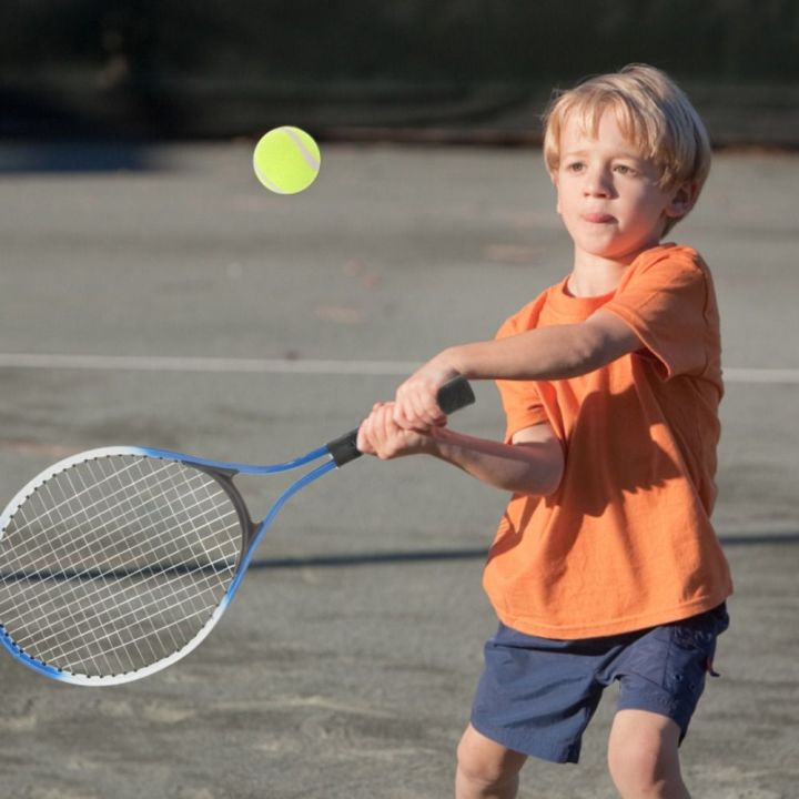 Kid Throwing A Racket MYCOLOR Prevent Wire Breakage Kids Tennis Racket Long Service Life ...