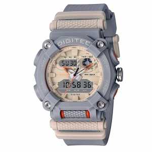 Jam tangan Pria Digitec DA-2178T tali rubber dualtime original