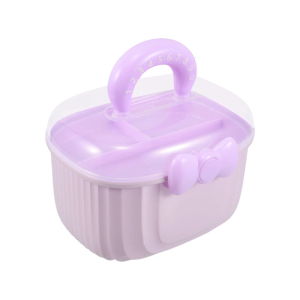 Large Capacity 2 Layer Clear Hair Accessories Storage Organizers Box For Women Girls With Comfortable Grip Handle