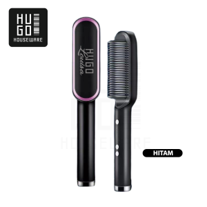 HUGO Catokan Rambut 2 in 1 Pelurus Rambut Catok Sisir Hair Straightener Listrik