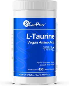 Canprev L-Taurine Vegan amino Acid 450g Hỗ trợ trao đổi chất  tăng cường sức khỏe tim mạch