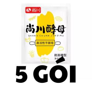 [20 gói] men nở hoạt tính cao bánh bao bánh mì đa năng 5g
