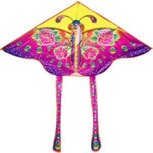 125cm Huge butterfly kite Colorful Butterfly Flying Kite Children Outdoor Toy Game free kite string
