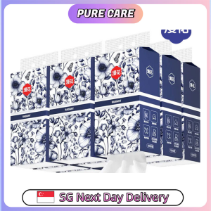 【Pure Care】 【8 Packs/Box】ManHua Classic Hanging Tissue 4-Ply 1000 Sheets | Soft Large Pack