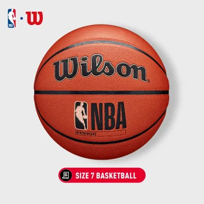 Wilson NBA Forge Bola Basket Size 7 Indoor/Outdoor Basketball - WZ2016901XB