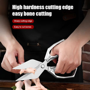 New Thickened Scissors Large-Head Scissors Home Kitchen Boning Shears Multi-Purpose Kitchen Shears Strong Chicken Bone Shears