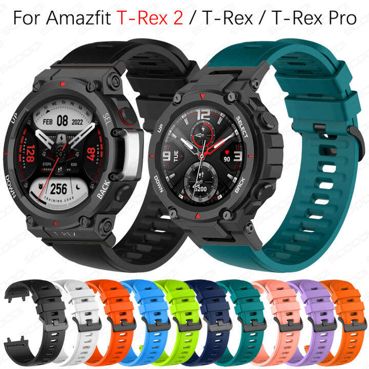 Soft Silicone Strap For Huami Amazfit T-Rex / T Rex Pro / T-Rex 2 Smart ...