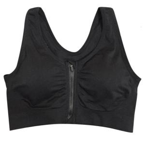 Womens chịu tác động cao Áo ngực thể Thao Khóa kéo phía trước buộc áo ngực không dây bài hỗ trợ Workout áo ngực với miếng đệm có thể tháo rời