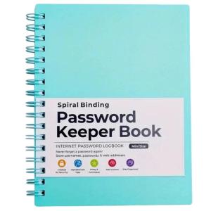 Mật khẩu Cuốn sách với các tab chữ cái mật khẩu thực tế thủ môn cuốn sách xoắn ốc mật khẩu máy tính xách tay cho trang web đăng nhập