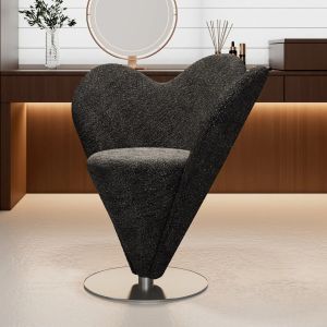 FFBH Italian Minimalist Dressing Chair Nordic High-end Rotatable Bedroom Metal Makeup Chair Designer Home Furniture Cadeiroes FYMC 2Z6B7