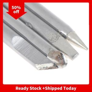 🔥🔥🔥pheebss 4Pcs Set Soldering Iron Tip 30w 40w 60w For External Heat Soldering Irons Copper Head Replaceable Welding Tips Soldering Tools