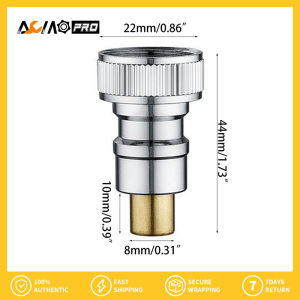 AumoPro 1PC Automatic Water Stop Washing Machine Water Tube Connector Snap Type 1/2 Angle Valve Spout Water Pipe Fittings All Copper Faucet Connector Stainless Steel Adapter Spout Universal