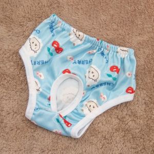OUTOPEN Adjustable Pet Physiological Pants Comfortable Cartoon Print Washable Dog Diapers Cute Breathable Pet Protective Pants Dogs in Heat