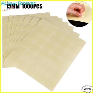 【Follow】【New Arrived】 COD ฉลากปิดผนึกพีวีซีวงกลมฉลากกลมใสขนาด15มม. 1000