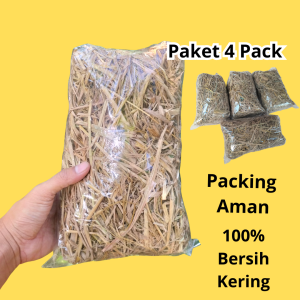 Promo Jerami Padi Bersih Kering Paket 4 Pack Awul-Awul Sarang Peliharaan Ayam Hamster Entok Kelinci