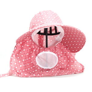 RUIMO Topi UV Protection Motif Polkadot Lipat dengan Visor - B-18