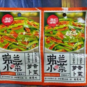 25g 即食弗兰小菜萝卜贡菜黄瓜木瓜 Tribute Vegetables Cucumber Shredded Papaya Fern Vegetables Instant Food