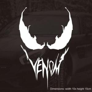 Avengers Iron Man Helmet Venom Creative Reflective Car Sticker for Rear Windshield Body and Bumper Decoration