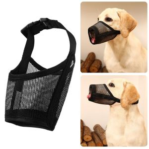 JIYAN2866 Anti Barking Dog Muzzle Anti-biting Mesh Pet Muzzle Soft Breathable Dog Mouth Guard Pet Supplies