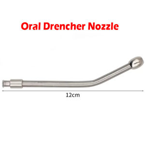 30/50/100ML Fiber glass syringe Heavy duty injector + Oral drencher nozzle Veterinary equipment set for piglet cow goats dogs