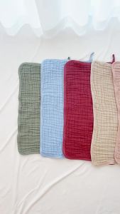Tuala kain kasa enam lapisan kapas tulen 30*50 tuala bayi baru lahir kelas A tuala kanak-kanak tuala persegi kecil 100% kapas tulen enam lapisan kain kasa (untuk bayi/kanak-kanak) 50g