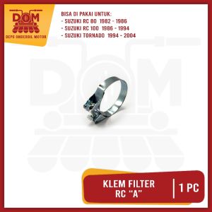 Klem Filter RC "A" (PSP) Band Connect Tube Kleman Karet Filter Karbu Karburator Carbu Kecil RC80 100