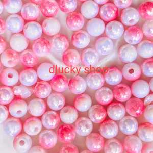 Mutiara payet bulat gradasi ab manik mote ringan 8mm per 10 gram
