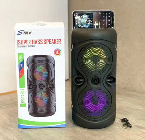 🔥8นิ้วคู่ ระดับเสียง MAX!!🔥ลําโพงบลูทูธ ชุดลําโพง ไฟ LED พร้อมไมค์ ลังไฟสูง 2400mAh เบสหนักแน่น เสียงเซอร์ราวด์คุณภาพเสียงสูง