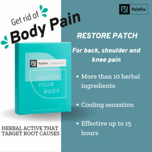 PainFix Restore Patch for Muscles & Joints (5 Patches) Natural Herbal Pain Relief Patch