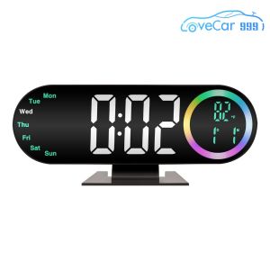 Digital LED Alarm Clock with Large Display USB Powered Modern Electronic Clock for Kids and Adults