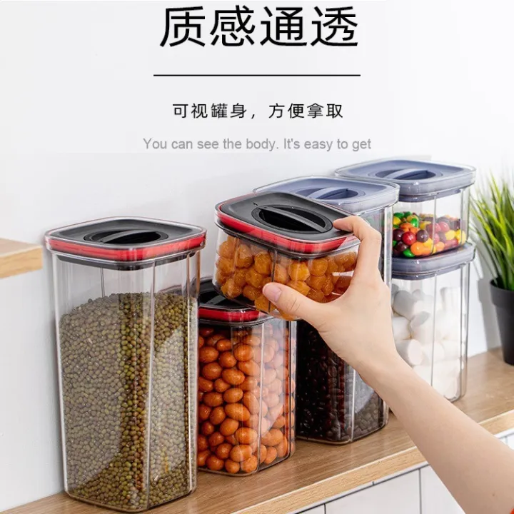 Stackable Airtight Twist Lock Transparent Food Storage Container ...