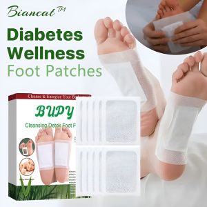 Herbal Plant Natural Sugar Reducing and Detoxifying Foot Patch/Degreasing and Dehumidifying Patch/Weight Loss Fat Burning Massage Patch