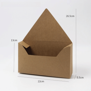 GOUPO 5pcs Tự làm Hộp quà hoa Làm thủ công Gói quà Hộp phong bì hoa Hộp trình bày Hộp cắm hoa Ngày lễ tình nhân