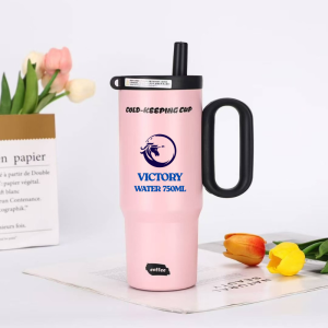 VICTORY Ly Giữ Nhiệt 750ml Inox 316 Giữ Nhiệt 6-12h Có Ống Hút Và Tay Cầm Đế Cao Su Chống Trượt Lỗi Lọc Trà Dung Tích Lớn Phù Hợp Mang Đi Học Đi Làm Thể Thao