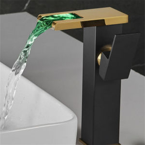 AZGROUP Led Faucet{Waterfall design} {No need External Power/Battery Supply}