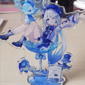 clu Genshin Impact Furina Doujin Acrylic Stand Creative Desktop Decor Cartoon Figure For Anime Lovers ulc