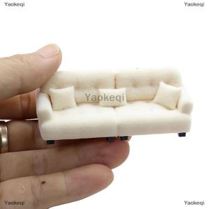 [COD] Yaokeqi Dollhouse Simulation Flocking Sofa Model Dollhouse Mini Living Room Furniture Decoration Accessories Pretend Play Toys