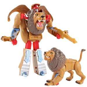 GIORGIONE STORE Lion Elephant Transform Animals Robot Tiger Eagle Zoo Tiger Deformation Action Figure Novelty Funny Model Toy Model Transformation Toy Gift for Kids