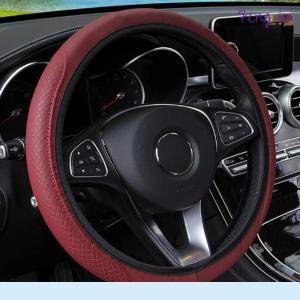 🔥🔥🔥fenglin Car Auto Steering Wheel Cover Glove Microfiber Breathable Anti-slip 15 38cm
